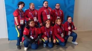 medalla de bronce para la selección femenina de floorball adaptado en turín 2025